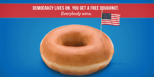 I voted free doughnut