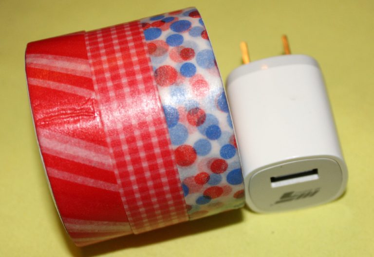 The Ultimate Cheat Sheet on Making Over a Phone Charger Using Washi Tape