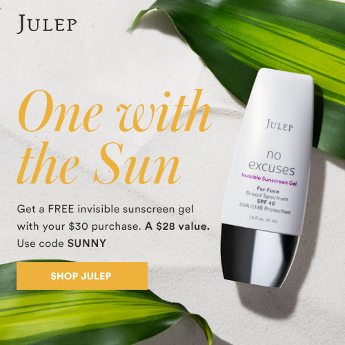 Invisible Sunscreen FREE with $30 Julep purchase