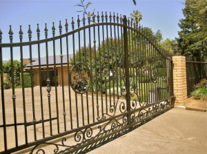 Add Appeal to Your Home with Automatic Gates Installation from North Carolina Lifestyle Blogger Champagne Style Bare Budget
