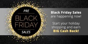 Earn Big Cash Back this week leading up to Black Friday from North Carolina Lifestyle Blogger Champagne Style Bare Budget