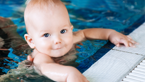 A Guide to Your Infant or Toddler's First Swimming Lessons from North Carolina Lifestyle Blogger Champagne Style Bare Budget