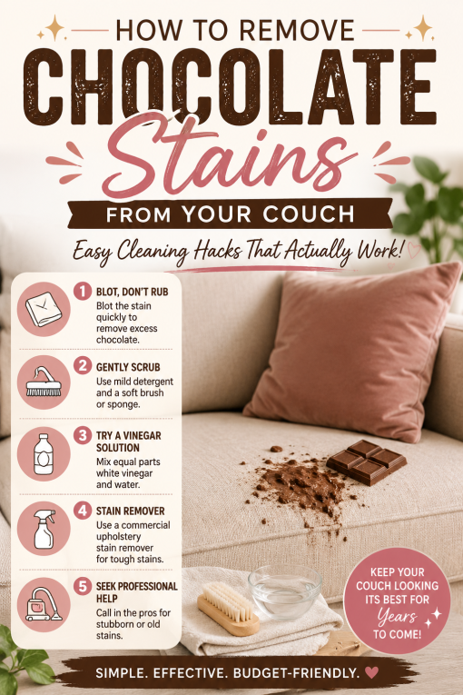 Couch Crisis? Tackle Chocolate Stains with These 5 Effective Tips