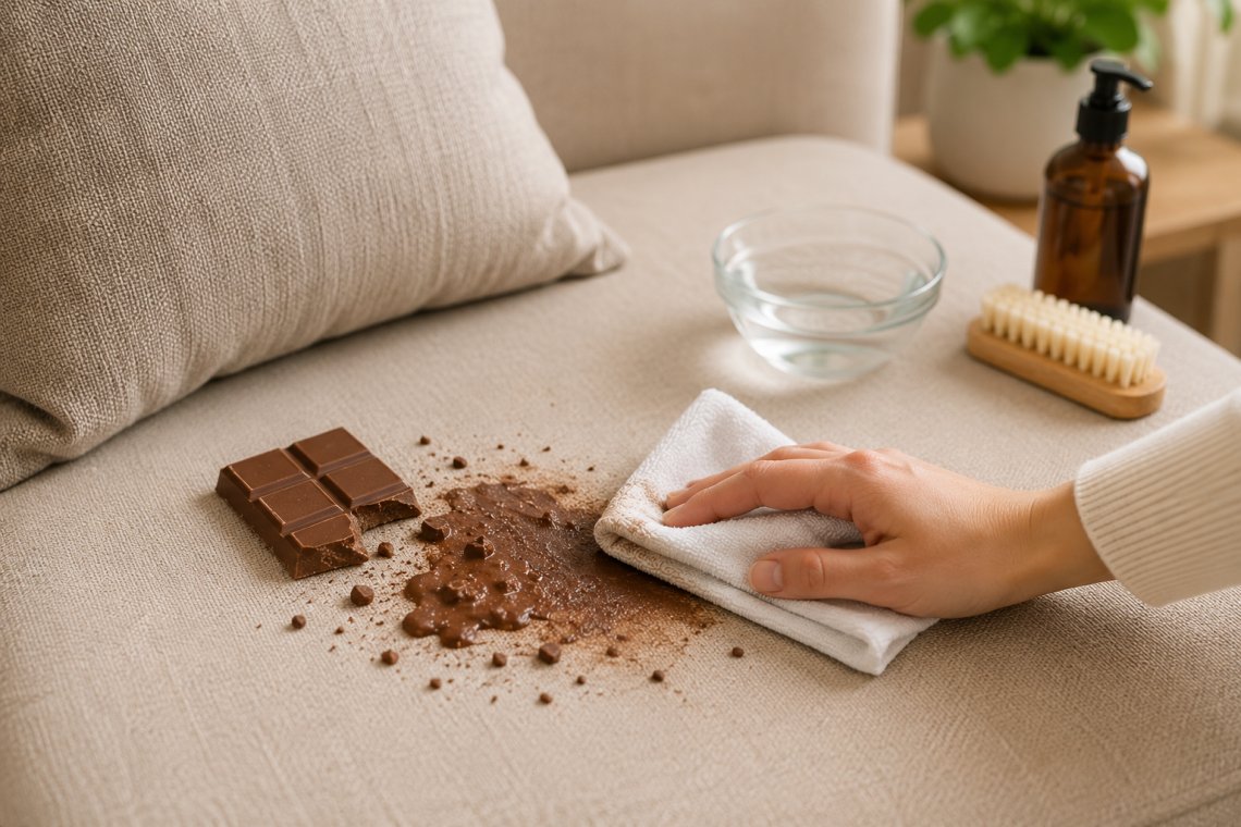 Couch Crisis? Tackle Chocolate Stains with These 5 Effective Tips