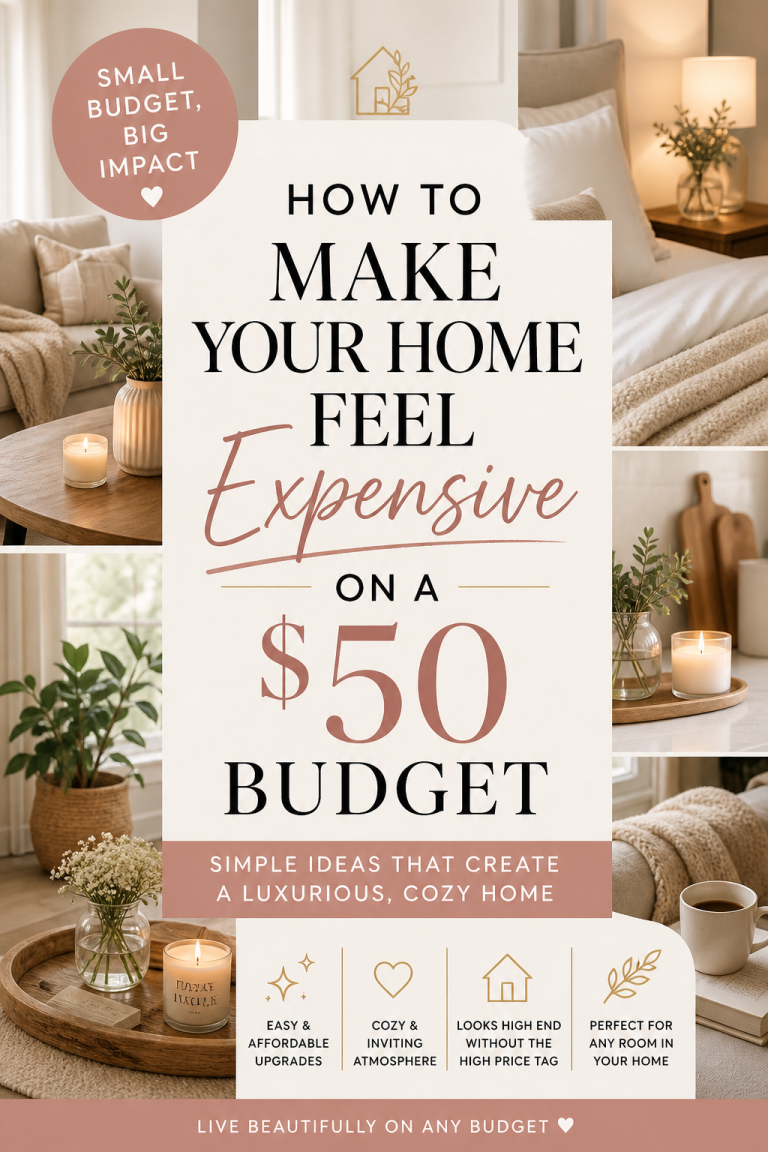 How to Make Your Home Feel Expensive on a $50 Budget